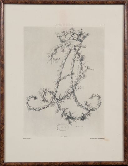 null 21 reproductions de RANSON représentant les lettres de l'alphabet, portent le...