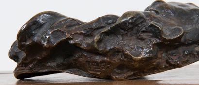 Aimé-Jules DALOU (1824 - 1910), Masque de Silène 

Epreuve en bronze à patine brune...