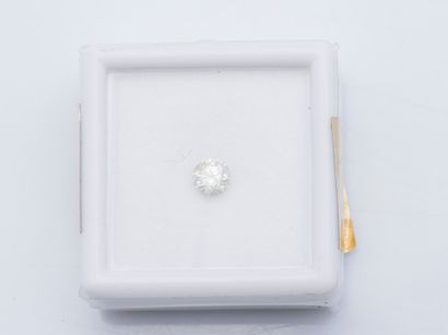 null Diamant rond sous scellé de 0,35 carat, Sparkly Faint Brown, I1, fluorescence...