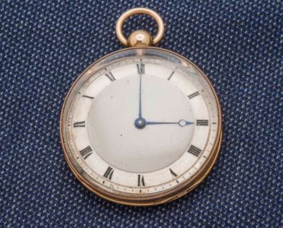 null Pocket watch in yellow gold 18 carats (750 thousandth) with repetitions. Metal...