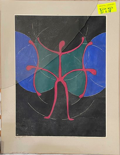 null Modern school 

Abstract composition 

Gouache on paper 

45.5 x 30.5 cm (on...