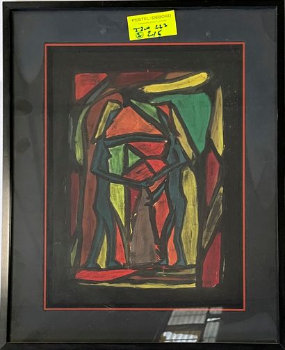 null Modern School 

Characters 

Two gouaches on paper

30,5 x 44 cm (view) 

37...