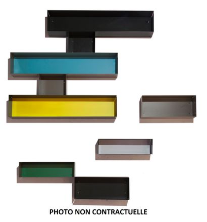 null 90 U-shaped partition shelves model UTU in anthracite lacquered metal 

16 x...