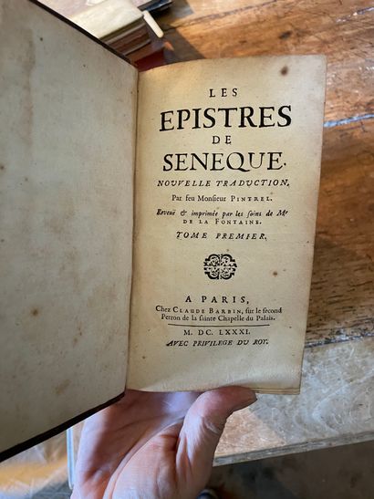null [LA FONTAINE] Les Epistres de Sénèque. Nouvelle traduction par feu M. Pintrel....