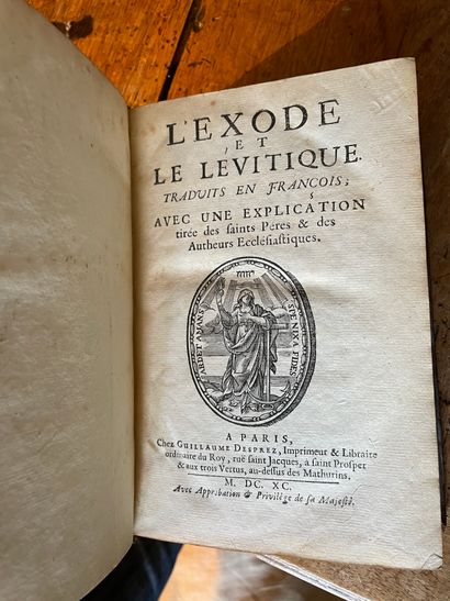null [Religion]

- La Genèse. 1686, in-8 relié pleine basane

- L'Apocalypse. 1711,...