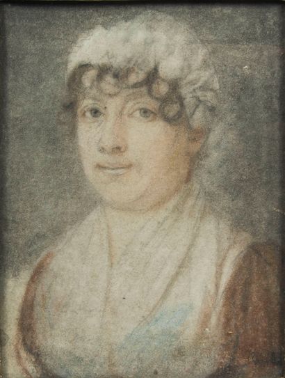 null Ecole française du XVIIIème siècle,

Portrait de dame

Technique mixte sur papier

22...