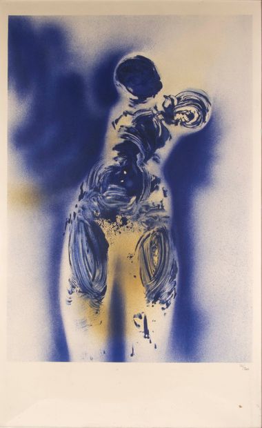 Yves KLEIN (1928-1962), Anthropométrie

Lithographie numérotée 36/200

Vers 1960

76...
