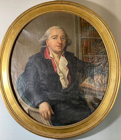 null 
Ecole française de la fin du XVIIIème siècle, 




Portrait d'homme 




Huile...
