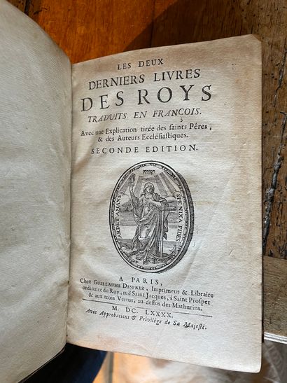 null [Religion]

- Genesis. 1686, in-8 bound in full morocco

- The Apocalypse. 1711,...