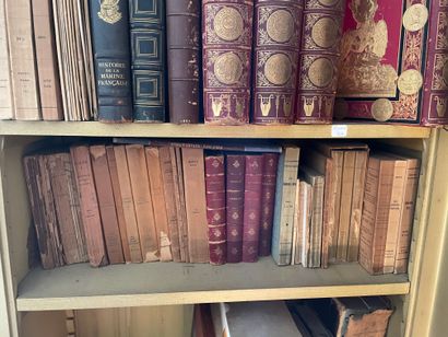 null Lot de littérature dont Thierry. Histoire des Gaules (1870, 2 volumes reliés),...