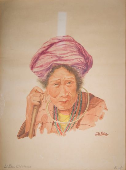 NUE ?, Li shaw old woman

Crayon, gouache et aquarelle sur papier signé en bas à...