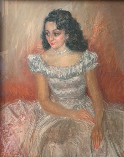 Léon HEYMANN, Portrait de jeune femme

Pastel signé en bas à gauche

94 x 77 cm