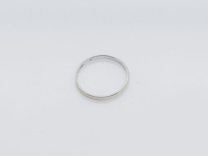 Wedding ring in 18-carat white gold (750...
