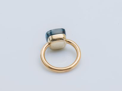POMELLATO Nudo large model ring known as Maxi, in 18K (750 ‰) pink gold, the white...