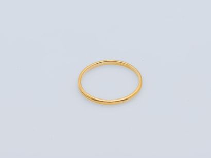 Wedding ring in 18-carat yellow gold (750...