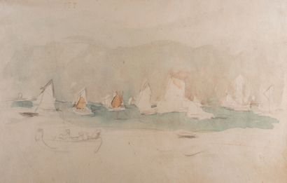 Pierre BONNARD (1867-1947) Pierre Bonnard (1867-1947)

Marine 

Aquarelle et crayon...