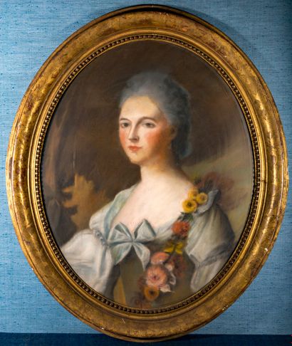 Ecole française du XVIIIème siècle 
Portrait...