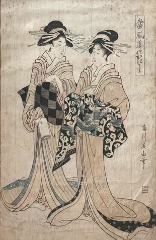 null Attribué à Kitagawa UTAMARO,

Estampe deux geishas

37 x 25 cm à vue