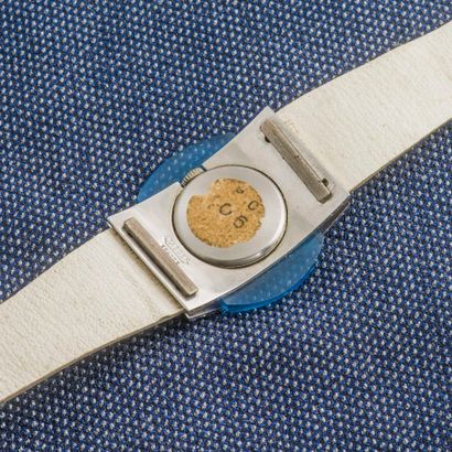 Pierre CARDIN et JAEGER vers 1970 Steel watch from the 1970's, the brushed steel...