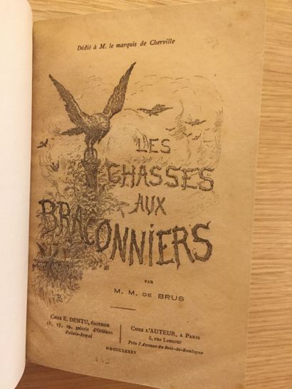 CHASSE À TIR HUNTING WITH SHOOTING.- D'HOUDETOT. The rustic hunter. 1858. Stings.-...