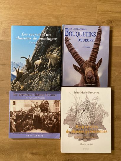 CHASSE DE MONTAGNE MOUNTAIN HUNTING. 49 modern volumes.
