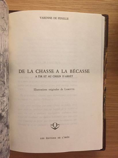 BÉCASSE BÉCASSE.— JOURDEUIL. La chasse à la bécasse. 1974.–VARENNE DE FENILLE. De...