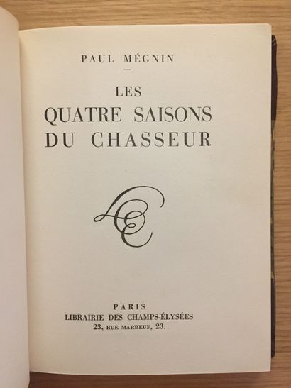 CHASSE À TIR CHASSE À TIR.— BENOIST. Lièvres & levrauts. 1929.– LA CHEVASNERIE. Gibiers...