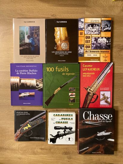 ARMES DE CHASSE HUNTING GUNS. 18 modern volumes.