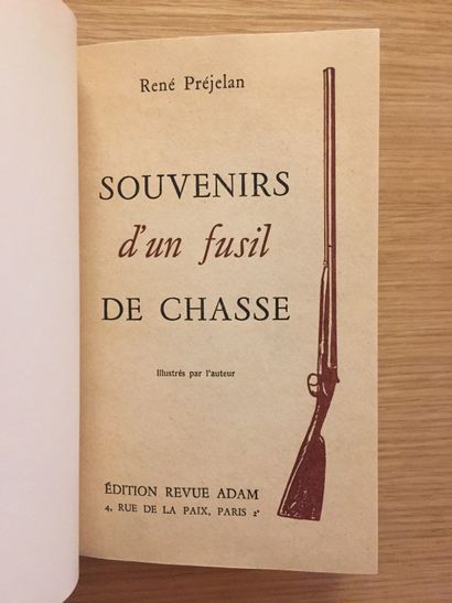 CHASSE À TIR HUNTING WITH SHOOTING - PREJELAN. Hunting tables. 1952.- PREJELAN. Memories...