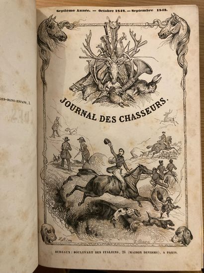 Journal des chasseurs Journal des chasseurs. 1838-1839 (12 lithographies), 1840-1841...
