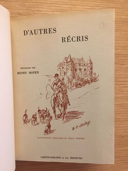 VENERIE VÉNERIE.— LEVESQUE. La grande vénerie du duc d’Aumale à Chantilly. 1904....