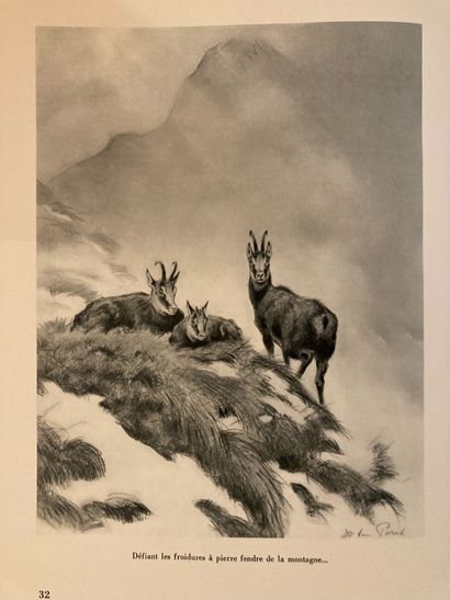 REICHLEN REICHLEN. Au pays du chamois. Chasse et montagne. Lausanne, Reichlen, 1938 ;...