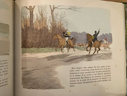 CRAFTY CRAFTY. La chasse à courre. Notes et croquis. Paris, Plon & Nourrit, 1888 ;...