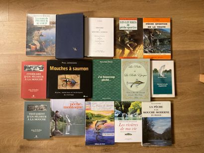 PÊCHE À LA MOUCHE FLY FISHING. 32 modern volumes.