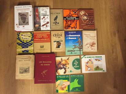 CHASSE CHASSE. 65 volumes anciens et modernes.