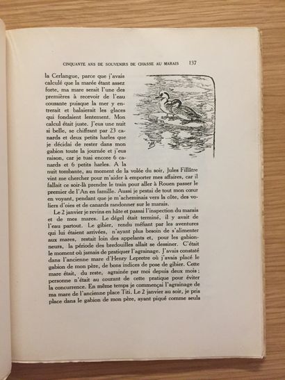 GIBIER D’EAU GIBIER D’EAU.— DIGUET. La chasse au gabion. 1887. Rare. Non rogné.–...