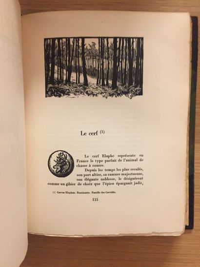 DELACOUR DELACOUR. Gibier de France. Paris, Argo, 1929 ; in-4, ½ chagrin époque,...