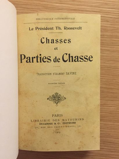 GRANDE CHASSE GRANDE CHASSE.— BÉCHADE. La chasse en Algérie. 1880.– ROOSEVELT. Chasses...