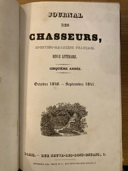 Journal des chasseurs Journal des chasseurs. 1838-1839 (12 lithographies), 1840-1841...