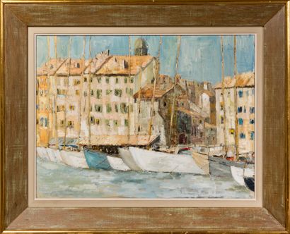 ECOLE XXème siècle Le port de Saint Tropez

Huile sur toile

46 x 53 cm