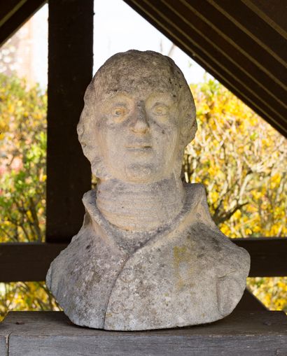 École FRANÇAISE de la fin du XVIIIème siècle Deux bustes d’homme

Pierre calcaire

H....