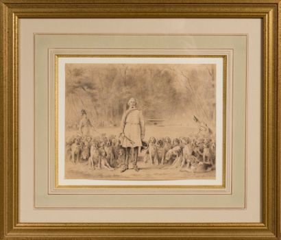 Xavier de Poret (1894-1975) Picker and his dogs

Pencil signed lower right

16,5...