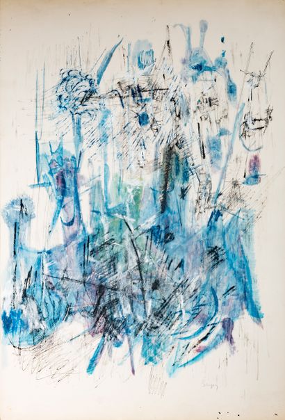 Camille BRYEN (1907-1977) Composition abstraite

Technique mixte sur papier signée...