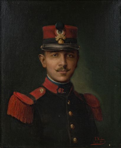 E. VANHOVE 
Portrait d’un soldat du 43ème de ligne




Huile sur toile, signée en...