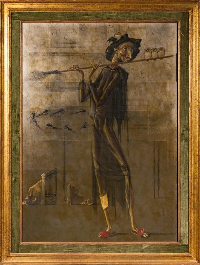 Enrico BRANDANI (1914-1979) Le joueur de flûte

Huile sur panneau

70 x 48 cm