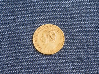 null 1 piece of 80 lire gold Carl Félix, Kingdom of Sardinia 1828.

Weight : 25,7...