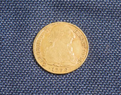  1 pièce de 8 escudos Ferdinand VII (1784-1833) 1813 Bogota Colombie. 
Poids : 26,9...