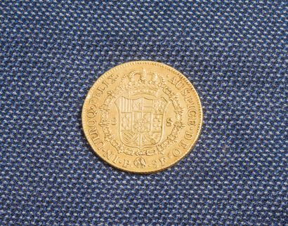  1 pièce de 8 escudos Ferdinand VII (1784-1833) 1813 Bogota Colombie. 
Poids : 26,9...