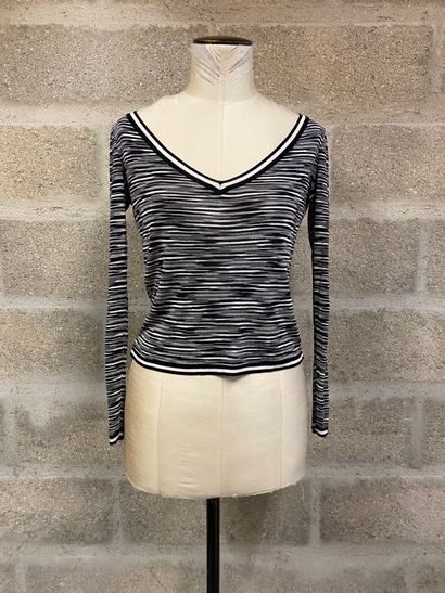 null Lor including : 

- MISSONI, Set including a 3/4 sleeve camisole and a striped...