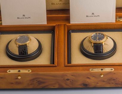 Non venu BLANCPAIN , édition limitée à 25 exemplaires 
Coffret contenant deux montres...